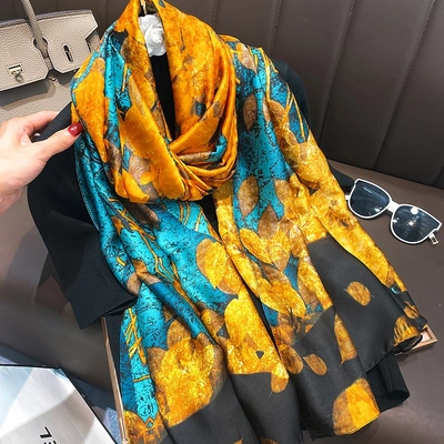Scarf Large Warm Thick All Cute Generous Scarf Vintage Printed Scarf Scarf Shawl Ladylike Elegance Shawl Lovely Comfortable Scarf Spring And Summer New Scarf Warm Ladies