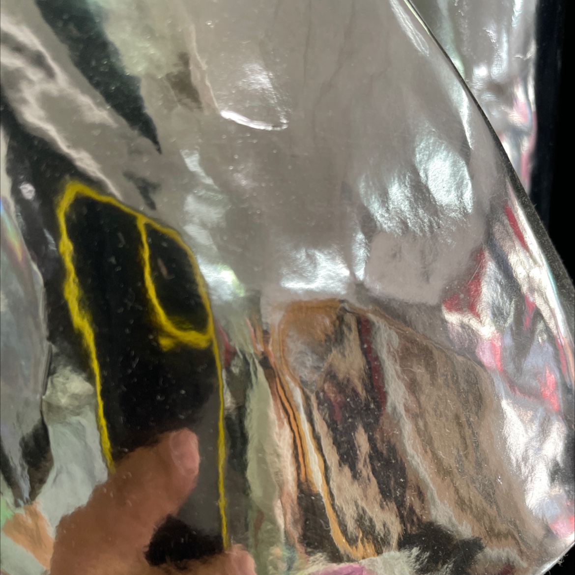 pu mirror-finish leather fabric bags, belts, accessories, tin gray pu008
