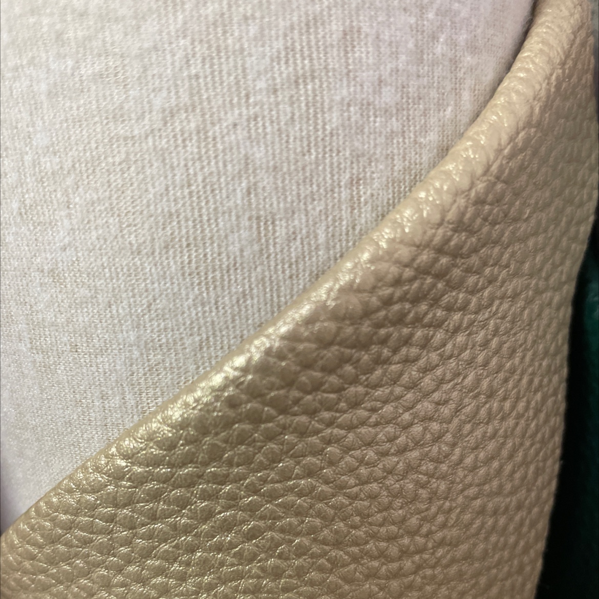 pu lychee grain leather fabric bag belt accessory gold pu019 details Picture