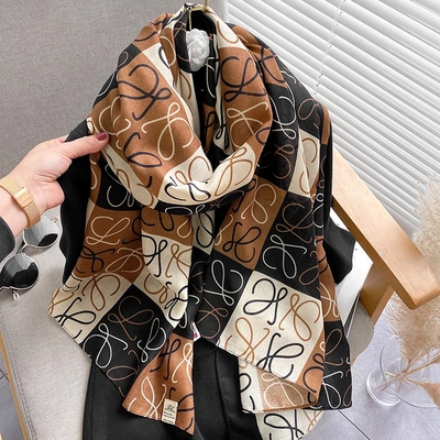 Scarf Large Warm Thick All Matching Lovely Generous Scarf Vintage Printed Scarf Scarf Shawl Ladylike Elegance Shawl Lovely Comfortable Scarf Spring And Summer New Scarf