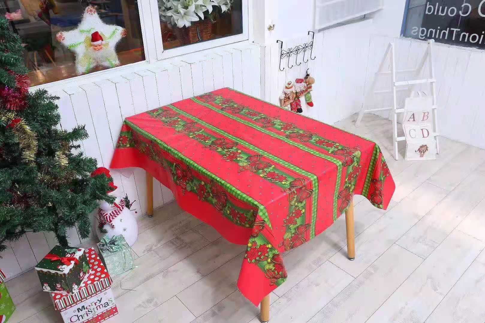 Christmas Tablecloth Manufacturers Direct Spot Sales Specification drawing