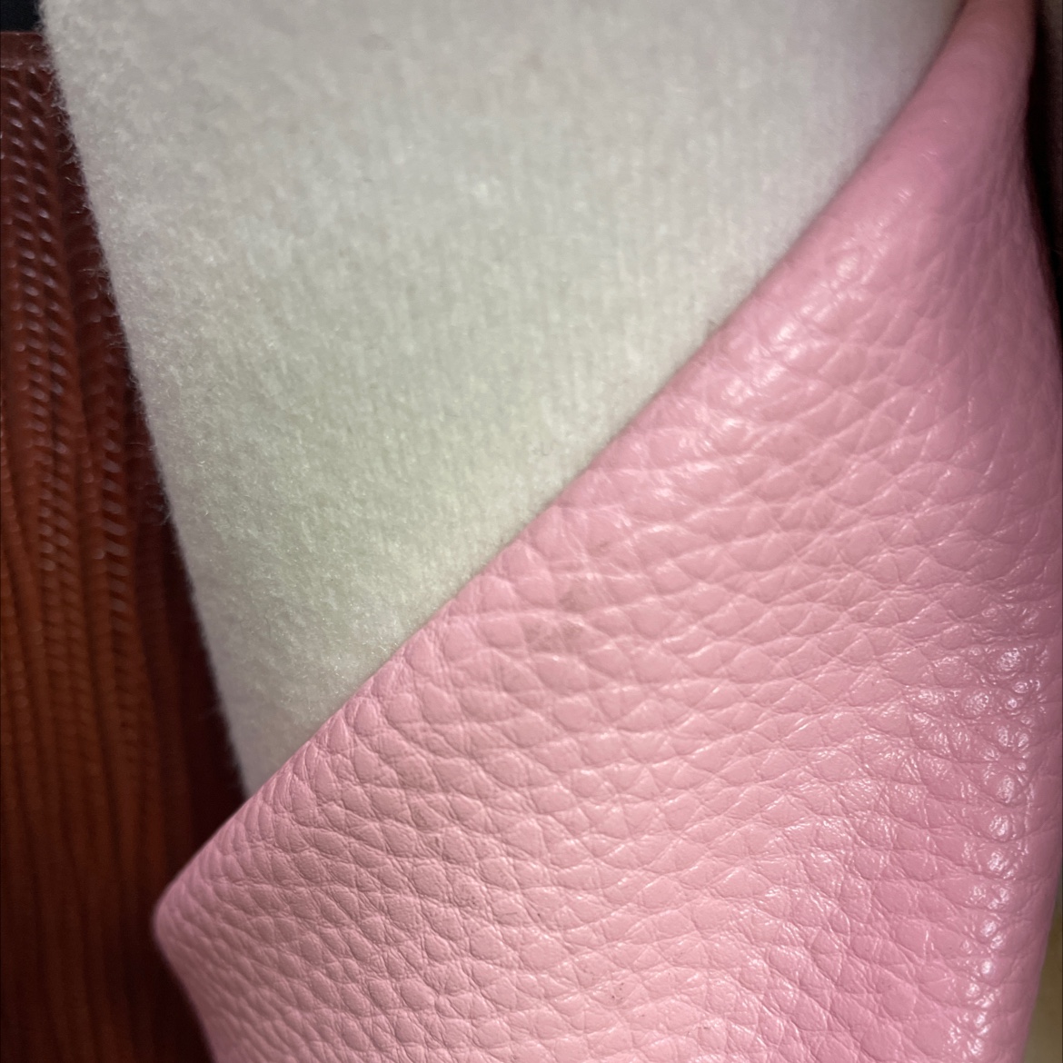 pu lychee grain leather fabric bag belt accessories pink pu021 Application Scenario