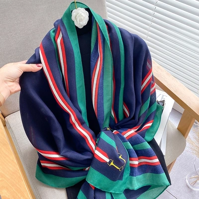 Scarf Large Warm Thick All Cute Generous Scarf Vintage Printed Scarf Scarf Scarf Lady Elegance Scarf Scarf Korean Version Lovely Comfortable Scarf Spring/Summer New Scarf Ladies Fashion Trend