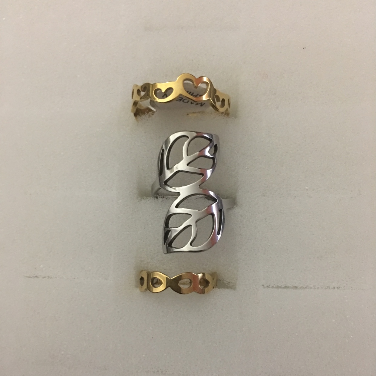 3款全部采用不锈钢材质激光切割镂空雕刻工艺！