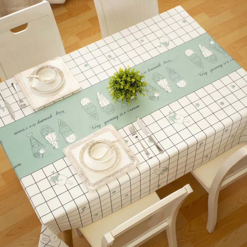 Plaid Tablecloth Peva Factory Direct Spot