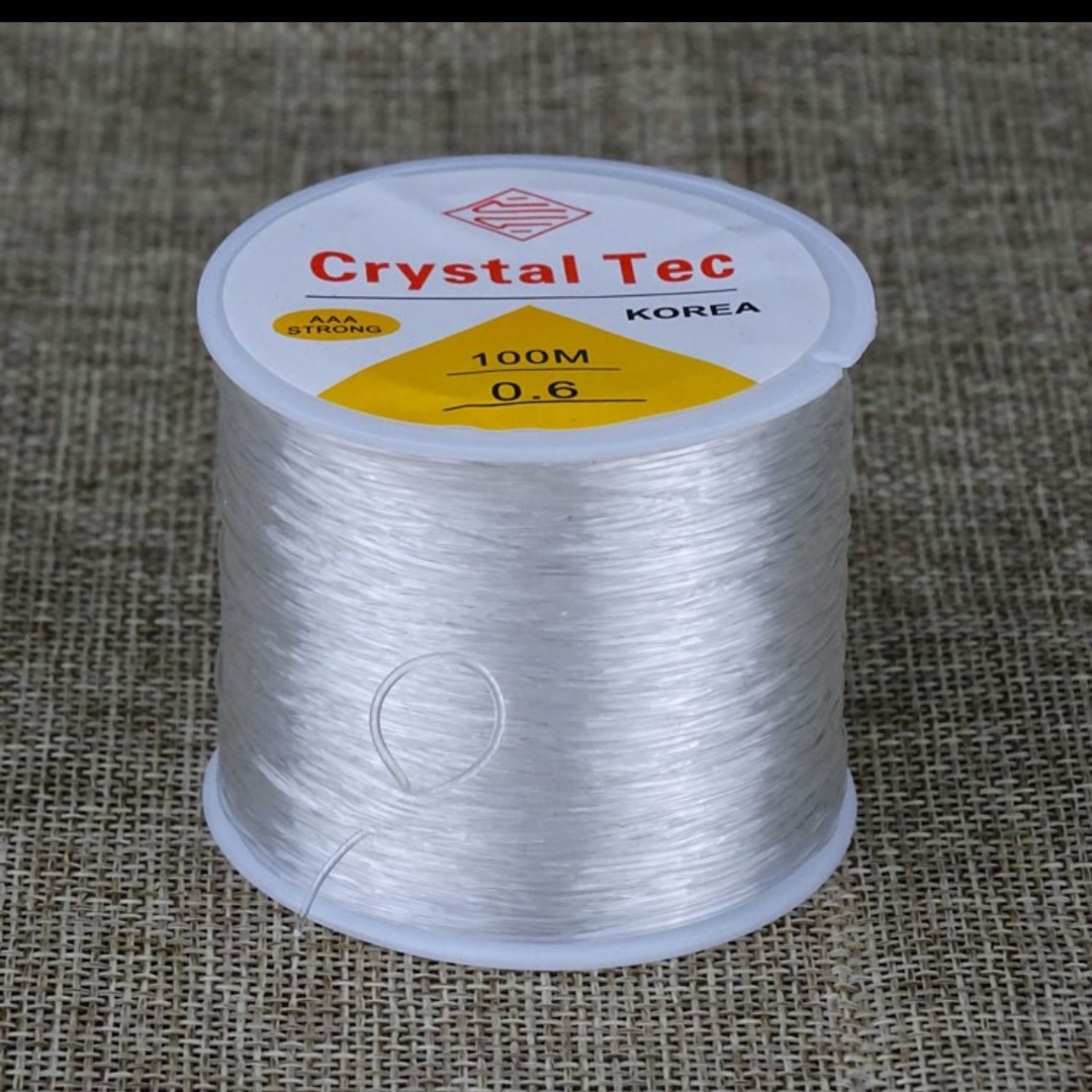 Crystal elastic string 0.6mm100 m beaded string string elastic string wear-resistant bracelet elastic string beaded elastic string thumbnail
