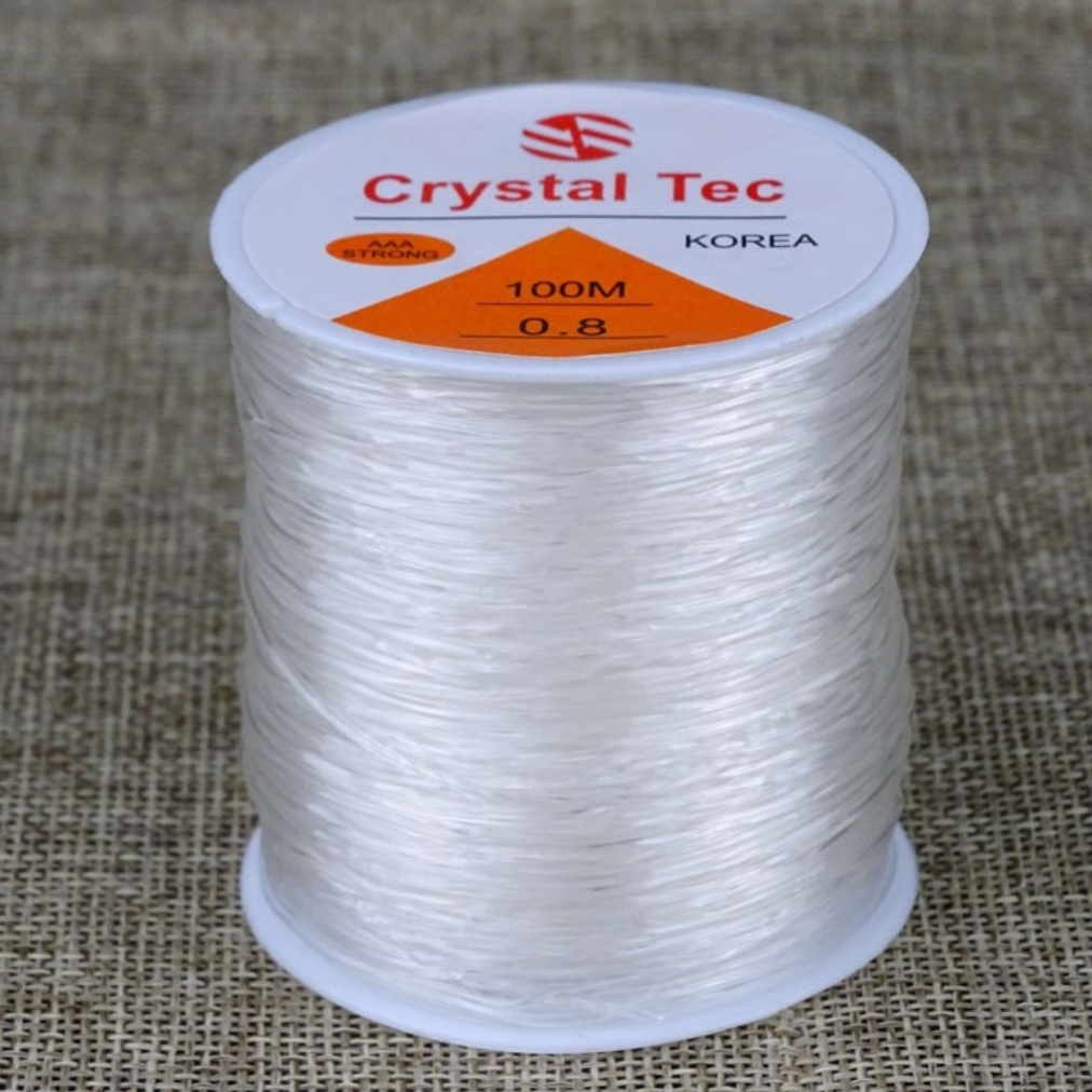 Crystal elastic string 0.8mm100 m beaded string string elastic string wear-resistant bracelet elastic string beaded elastic string