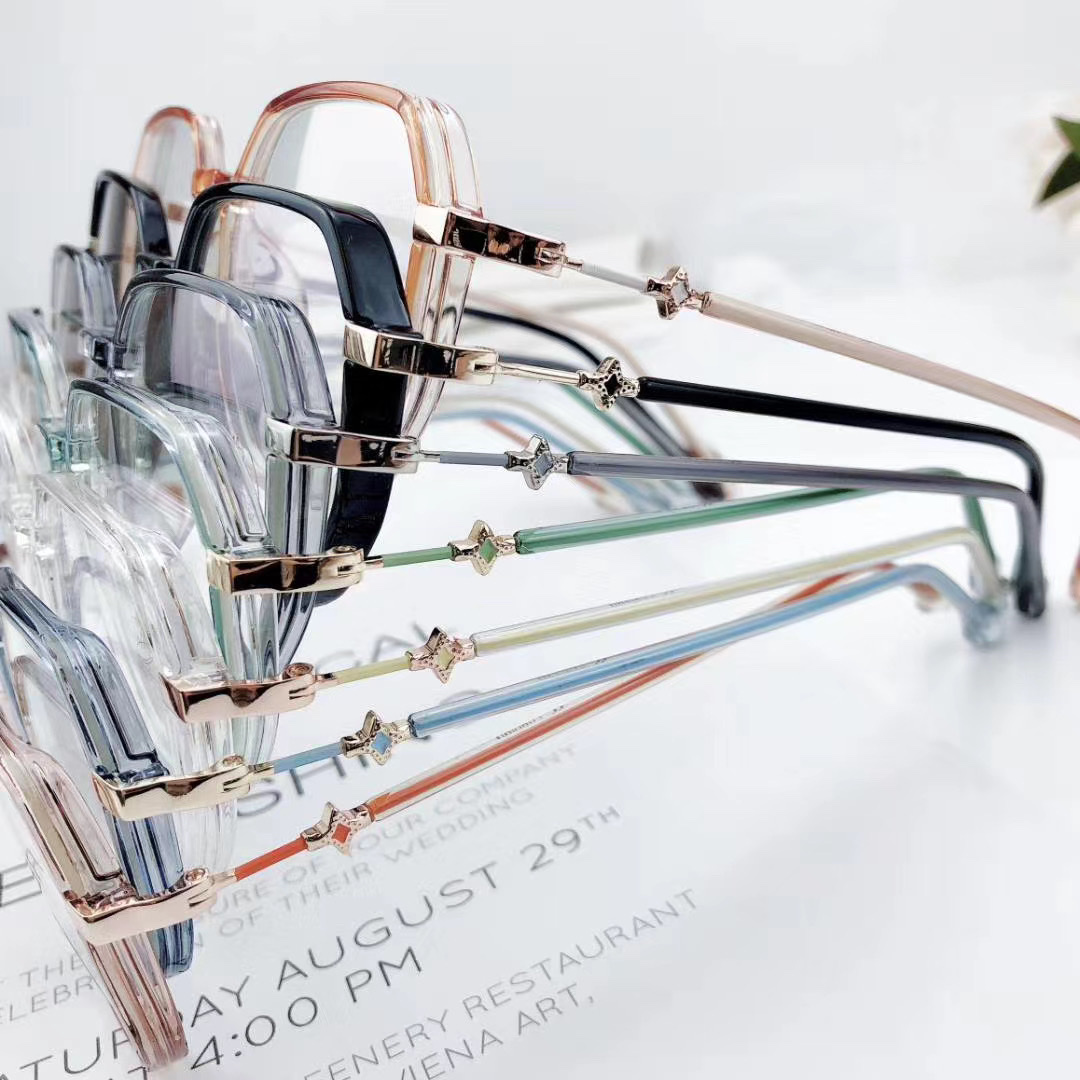 0349 防蓝光辐射抗疲劳近视眼镜女韩版潮护目大脸变色素颜透明眼睛框架详情图2