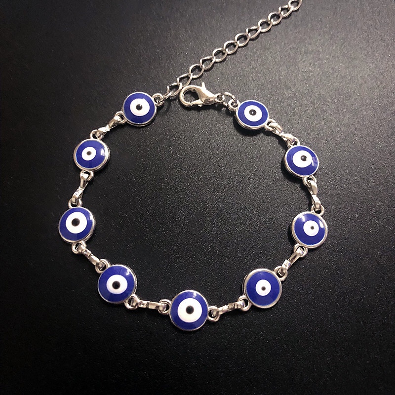 Amazon AliExpress cross-border bracelet, European and American evil Magic Eye bracelet, ins simple student blue eye accessory details Picture