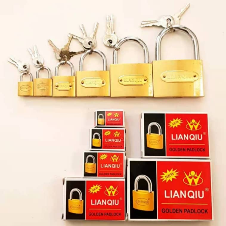 lianqiu一字仿铜锁铁挂20mm-75mm 热销产品