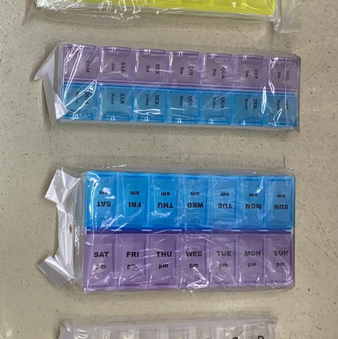 义乌好货14格丸盒彩色便携式