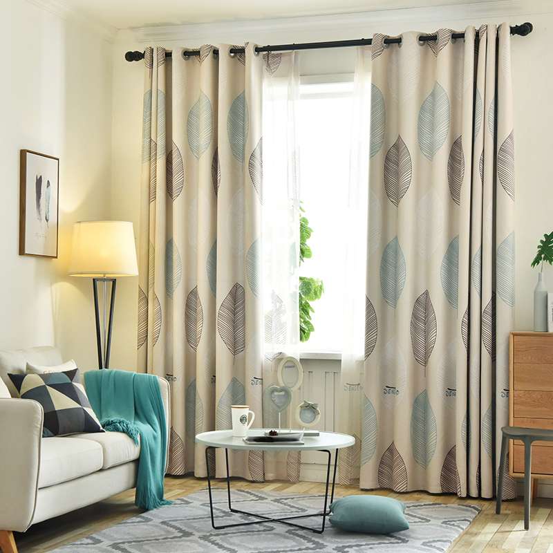 2021流行窗帘ins风格全遮光窗帘布小清新款北欧简约卧室轻奢客厅细节图