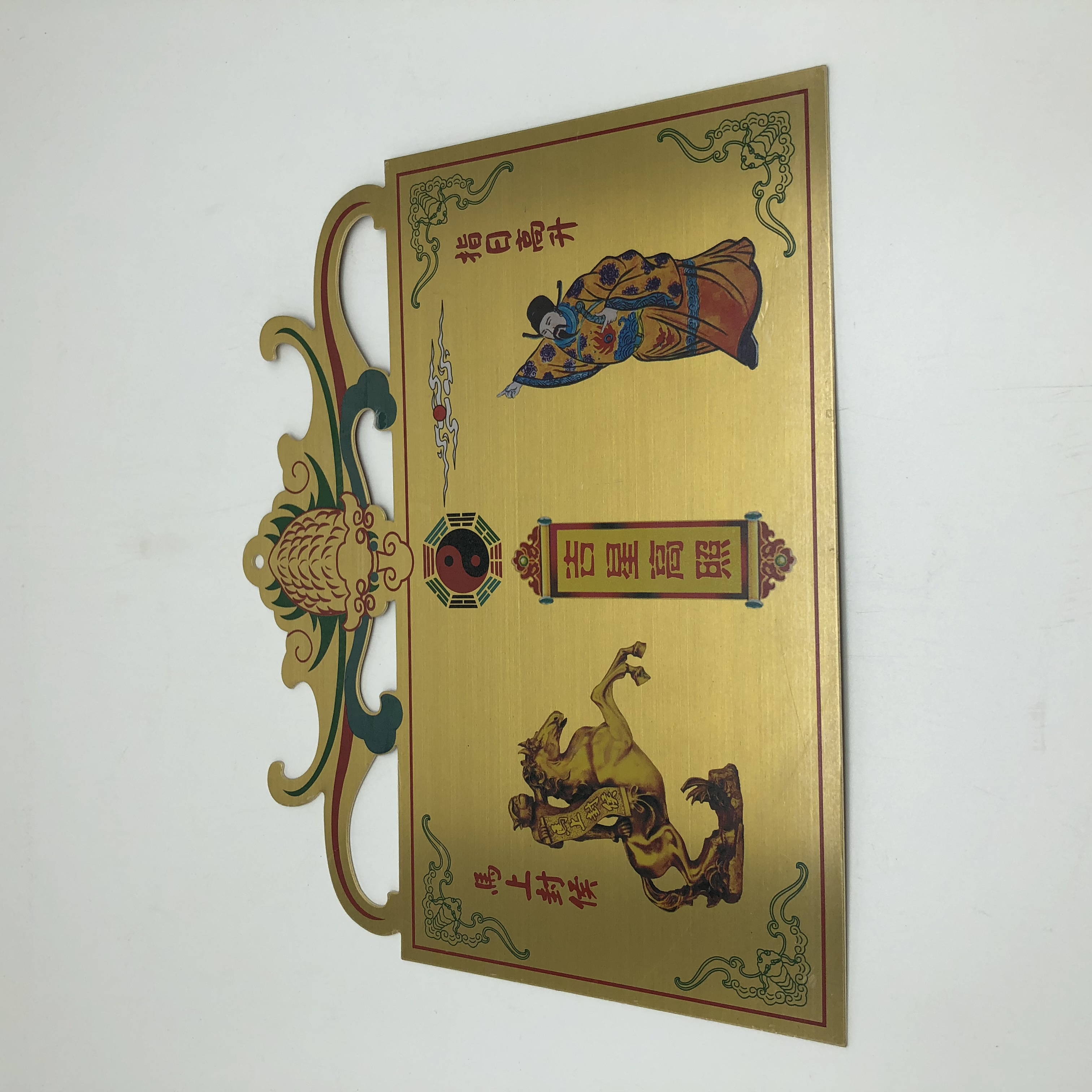 黄铜材质指日高升马上封侯彩色黄铜挂件（大小不一样价格不一样）琳烺079详情图3
