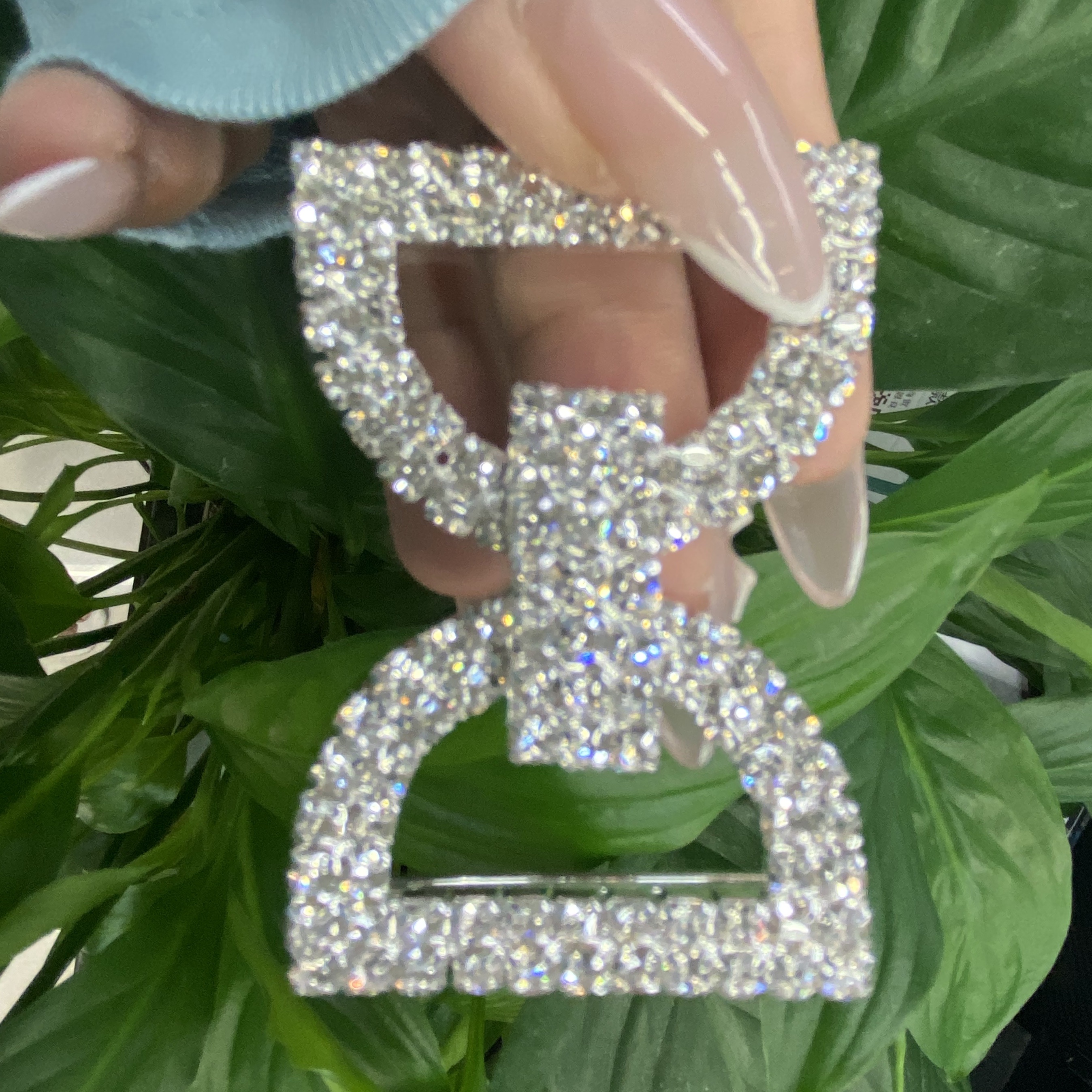 Manufacturers Direct Sales Of High-Grade Fashion Diamond-Encrusted Women's Belt Buckle details Picture