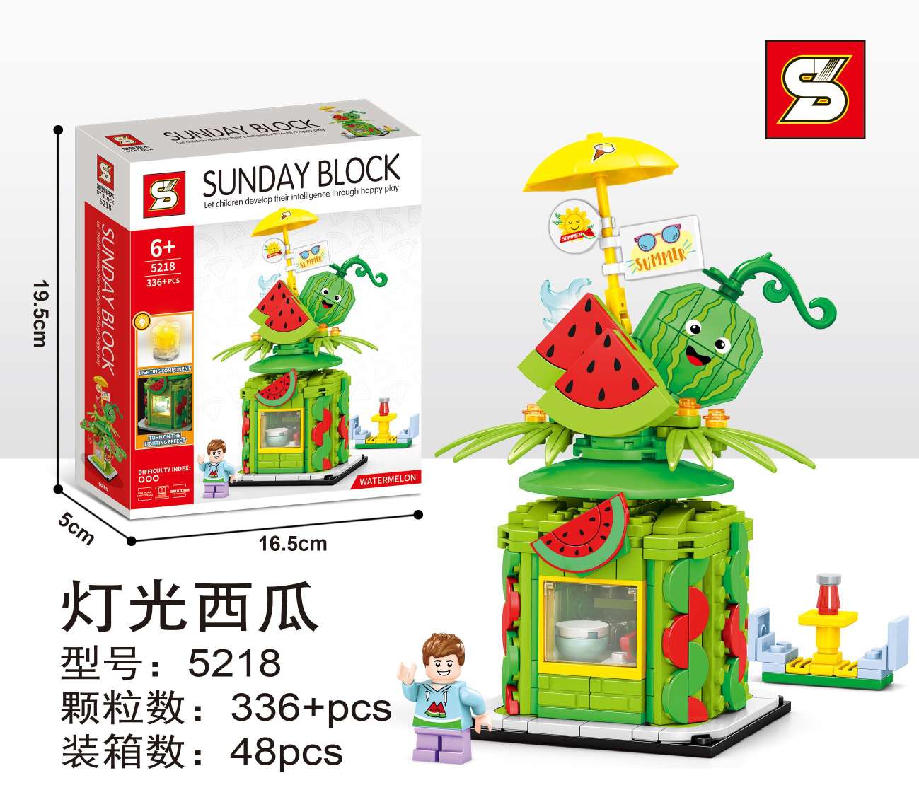 Particle Intelligence Building Enlightenment Building Block Toy 5218 Specification image