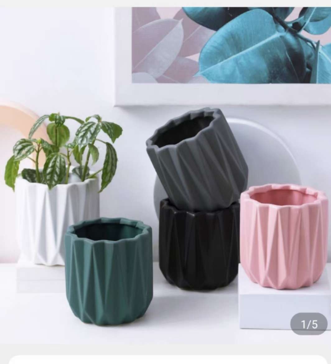 7961-27 Ceramic Vase, colored glaze vase, Nordic style popular product, ceramic flower pot home decoration details Picture