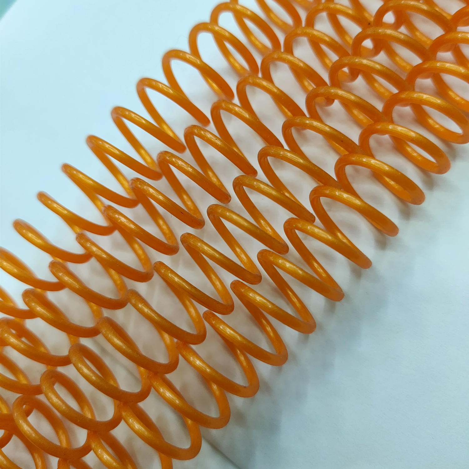 工厂直供塑料单线圈pvc螺旋活页胶圈蛇仔弹簧圈彩色装订线圈书圈图