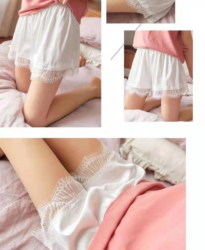 Satin Safety Pants
Color: Black White Pink Grey undefined