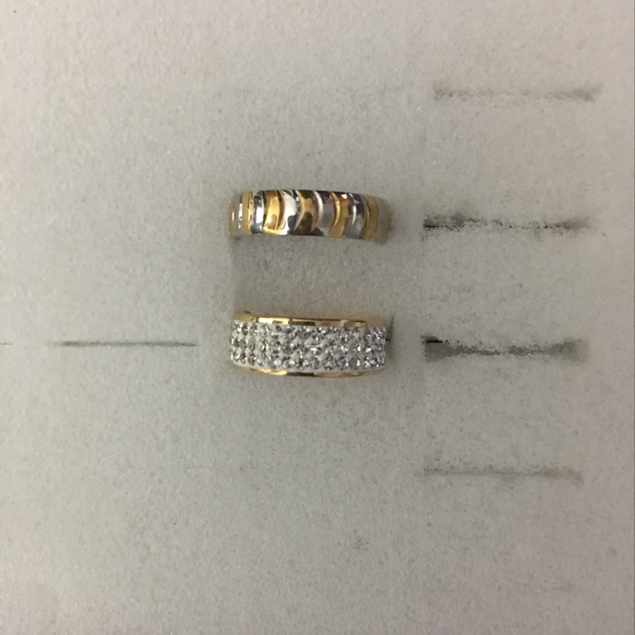 Two design styles gold with design ring 💍 full personality slim temperament elegant