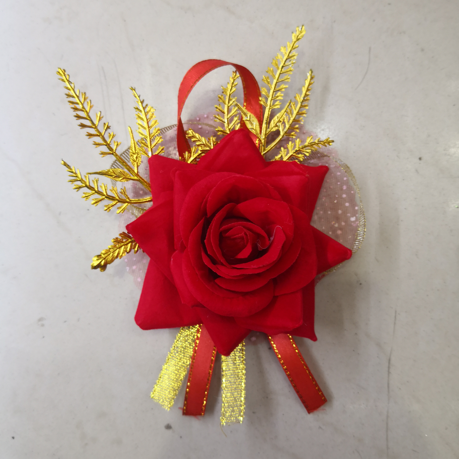 高档新娘新郎胸花贵宾嘉宾花绒角梅婚庆用品喜庆用品婚礼用品