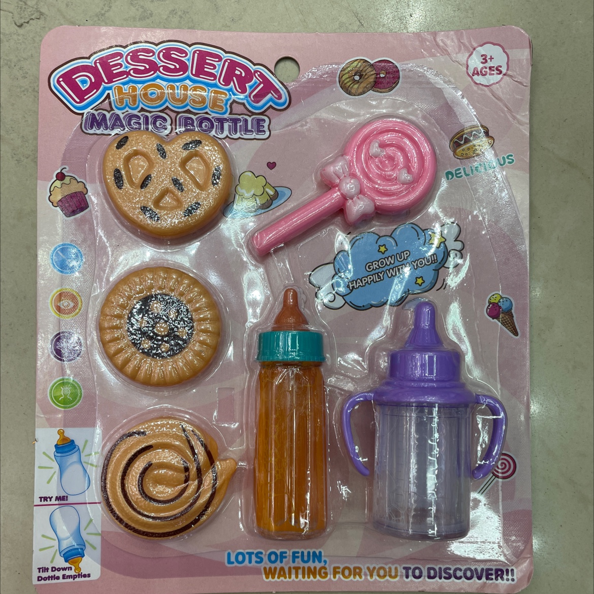 625E婴儿玩具奶嘴饼干糖果纸板卡头包装