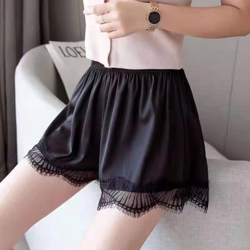 Satin Safety Pants
Color: Black White Pink Grey Specification drawing