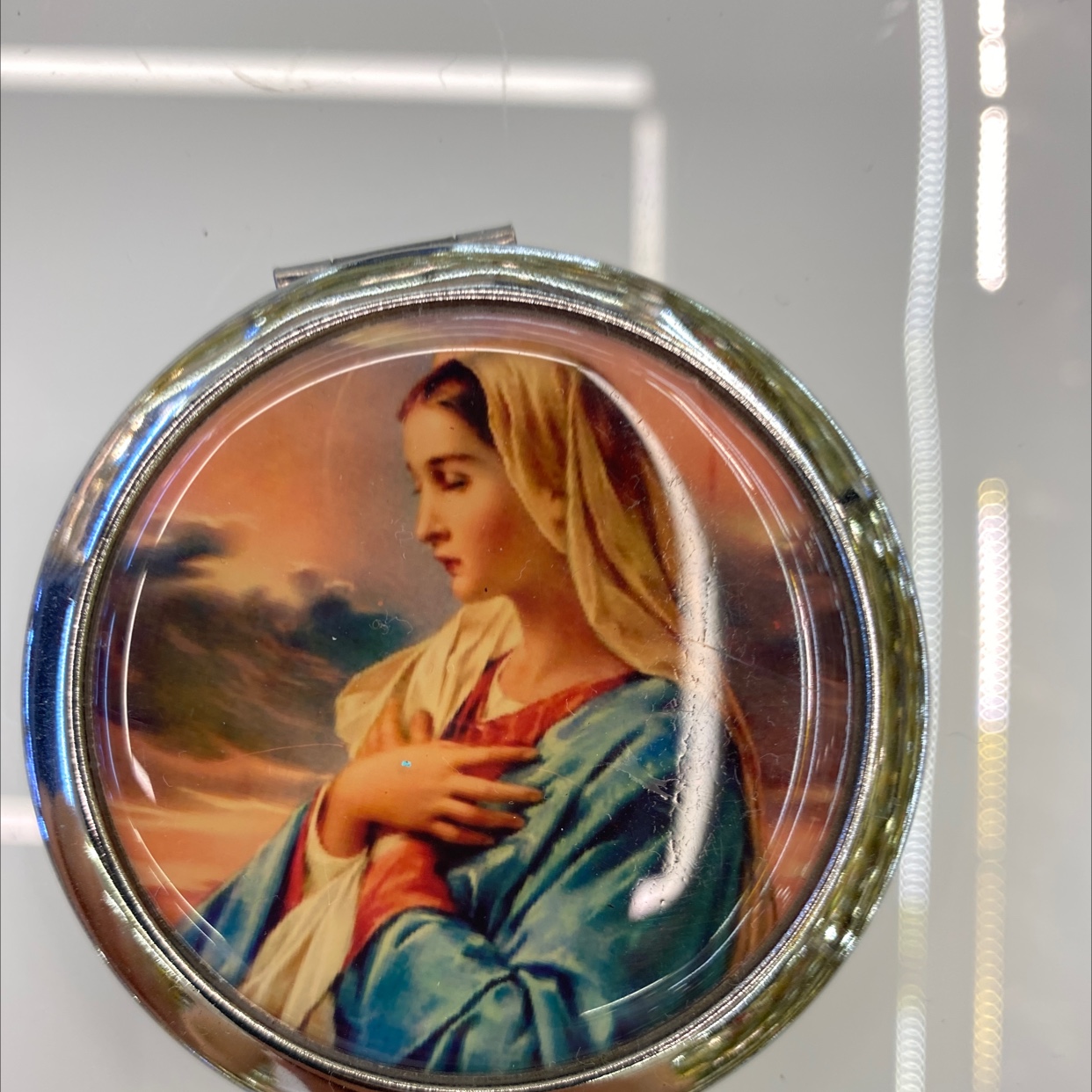 迪梦斯工艺品珠宝首饰盒镜子手工定制创意礼品镜子塑料金色镂空铬色镜子海洋系列图片宗教图片详情图8