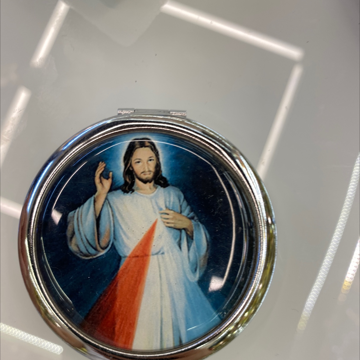 迪梦斯工艺品珠宝首饰盒镜子手工定制创意礼品镜子塑料金色镂空铬色镜子海洋系列图片宗教图片详情图4