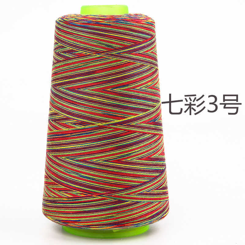 Yimin Brand 40/2 # 20/2 Sewing Machine Line Medium Thick Line Machine Colorful Line Pagoda Line Gradient Color Line 58
