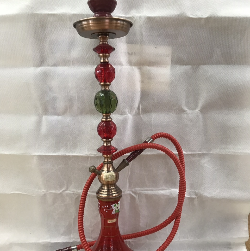 ca-33 水烟壶铁+玻璃，彩盒包装，是一款历史悠久的老一辈人所使用的产品