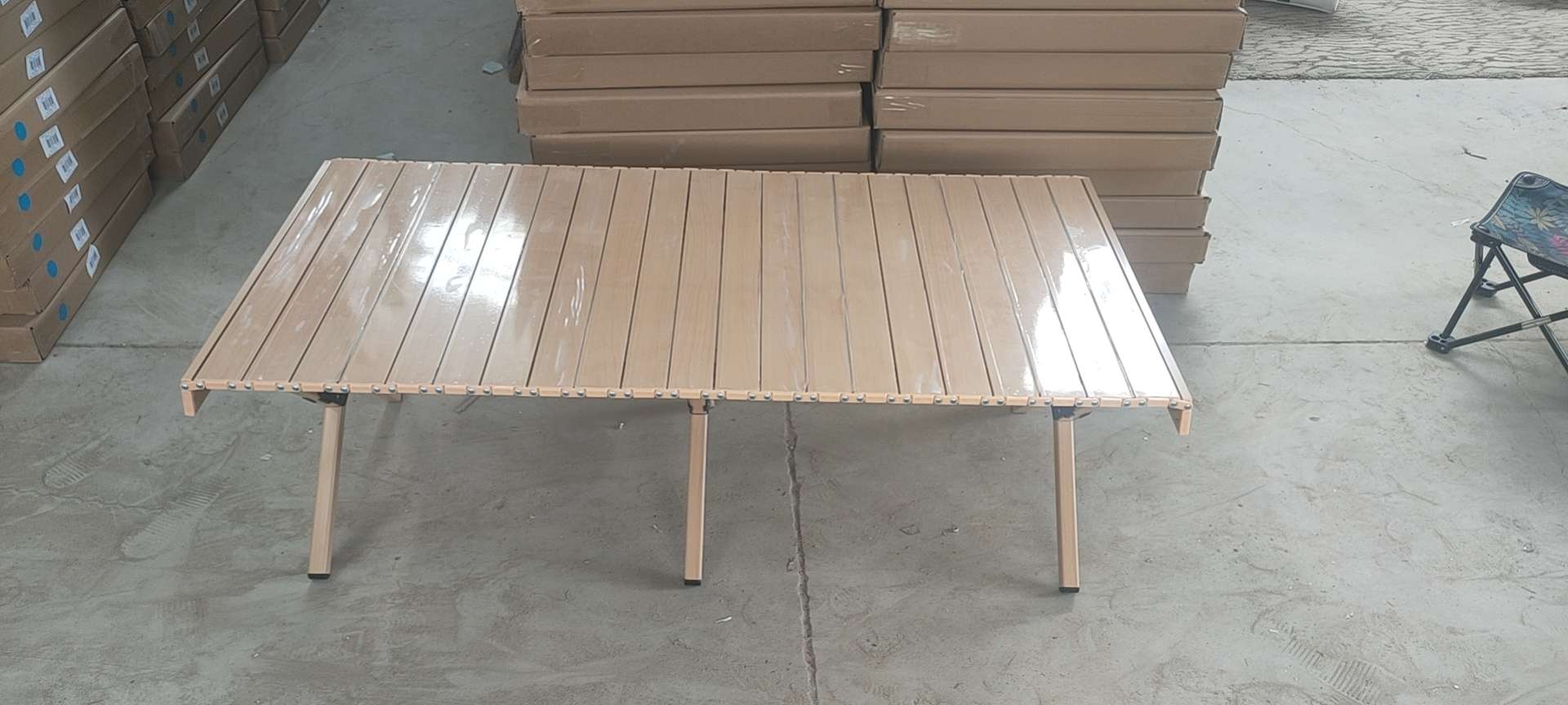 铭华家具厂铝合金折叠方桌长方形桌户外折叠桌椅便携式铝合金露营烧烤自驾游庭院家用野餐套装详情图3