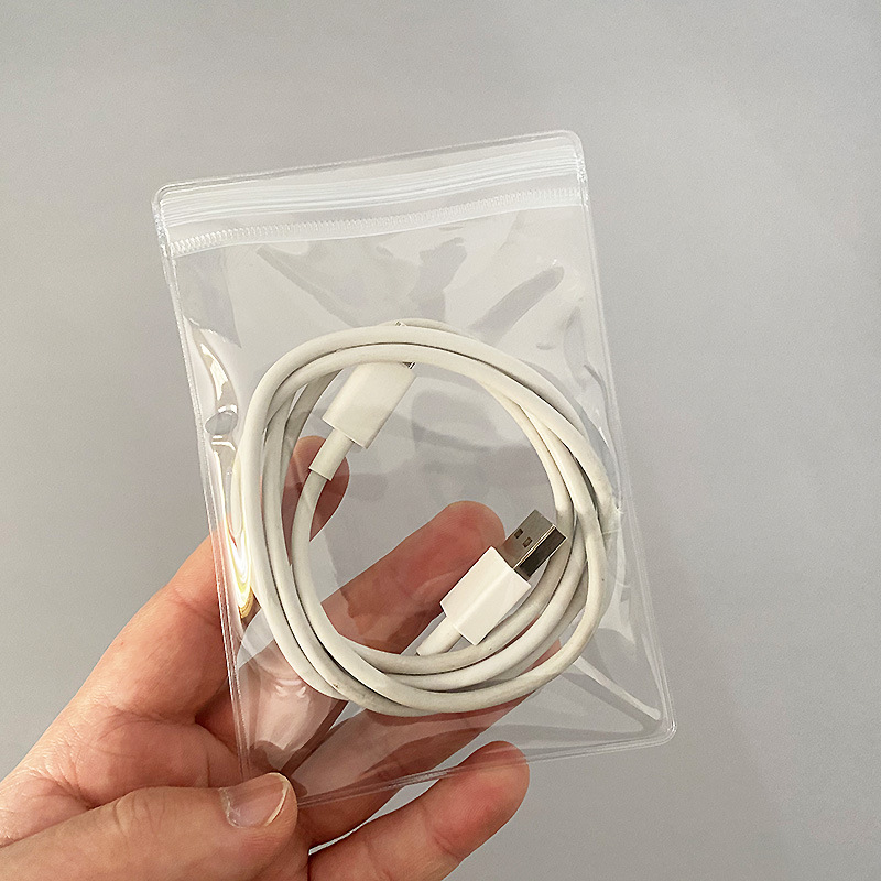9*13 white transparent self-sealing bags, cultural play bags and accessory bags Specification drawing