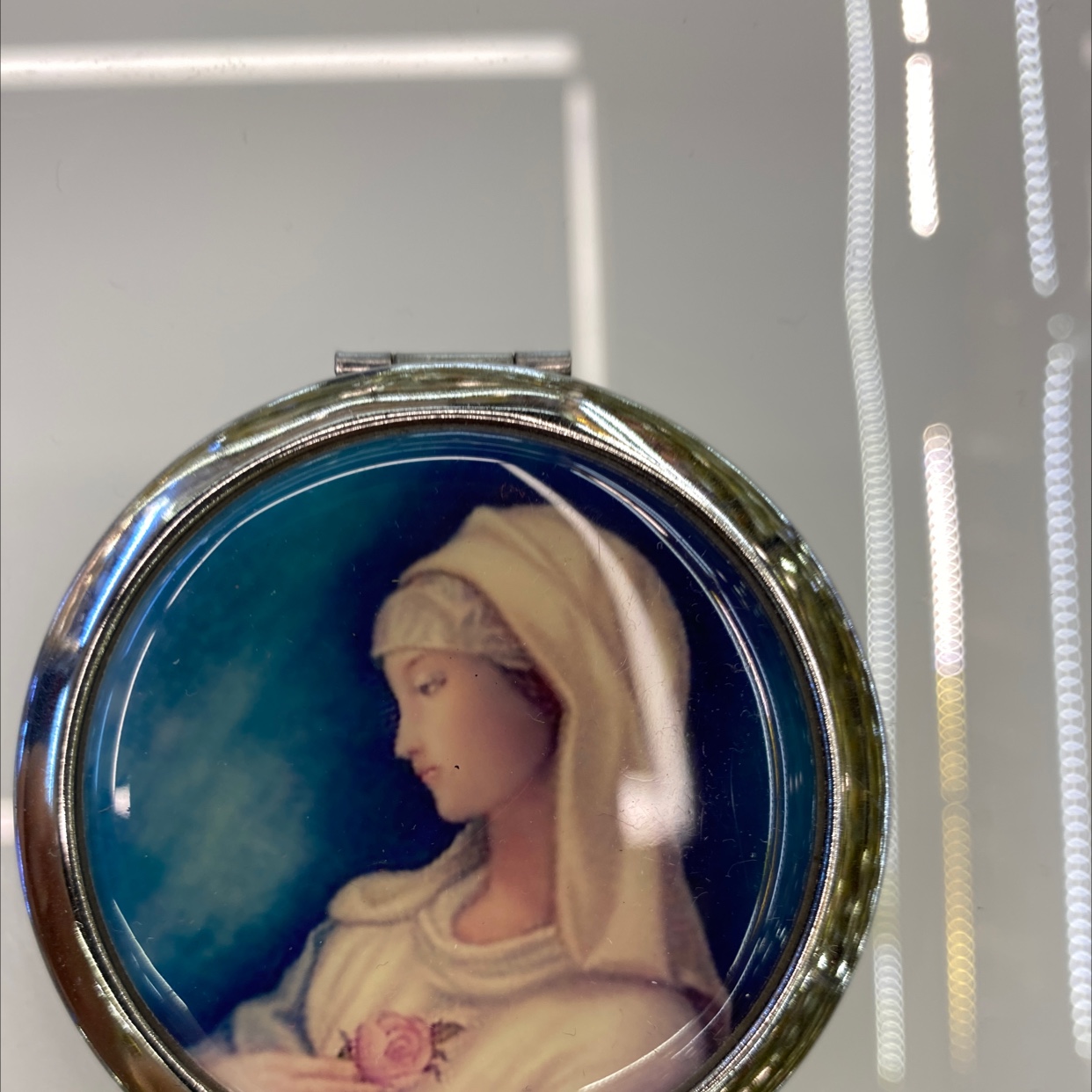 迪梦斯工艺品珠宝首饰盒镜子手工定制创意礼品镜子塑料金色镂空铬色镜子海洋系列图片宗教图片详情图10