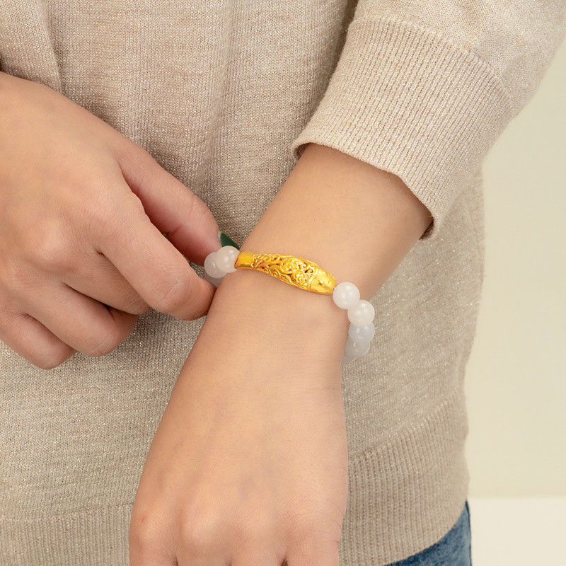 2 new Vietnamese sargent bracelet to send girlfriend 5201314 Sansheng III met bracelet temperament 100 tower push pull