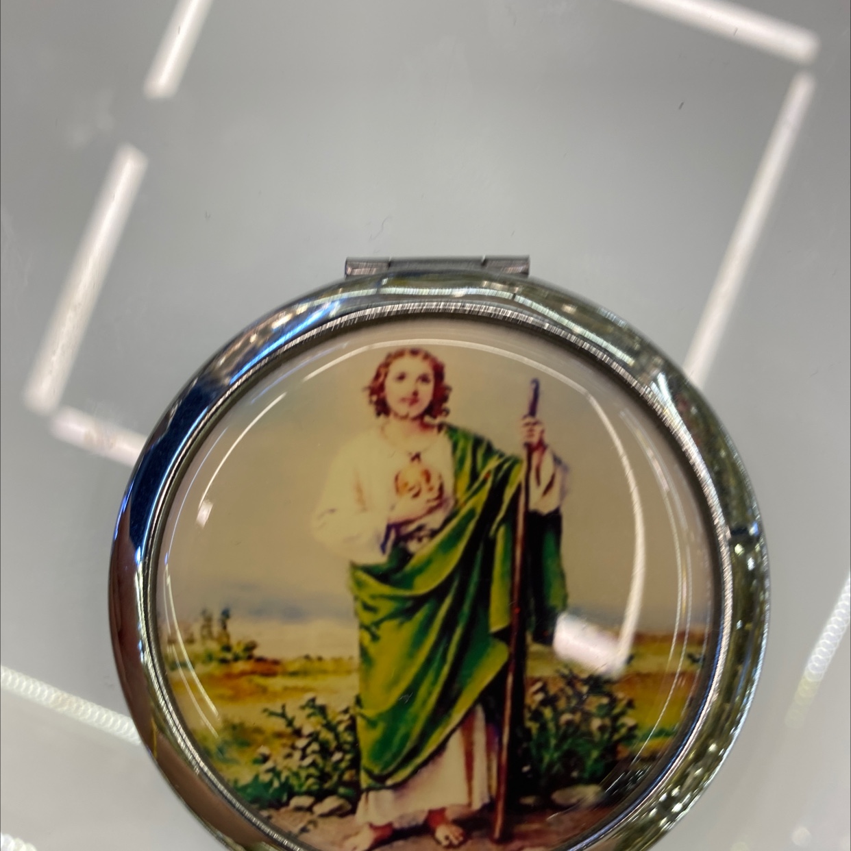 迪梦斯工艺品珠宝首饰盒镜子手工定制创意礼品镜子塑料金色镂空铬色镜子海洋系列图片宗教图片详情图2