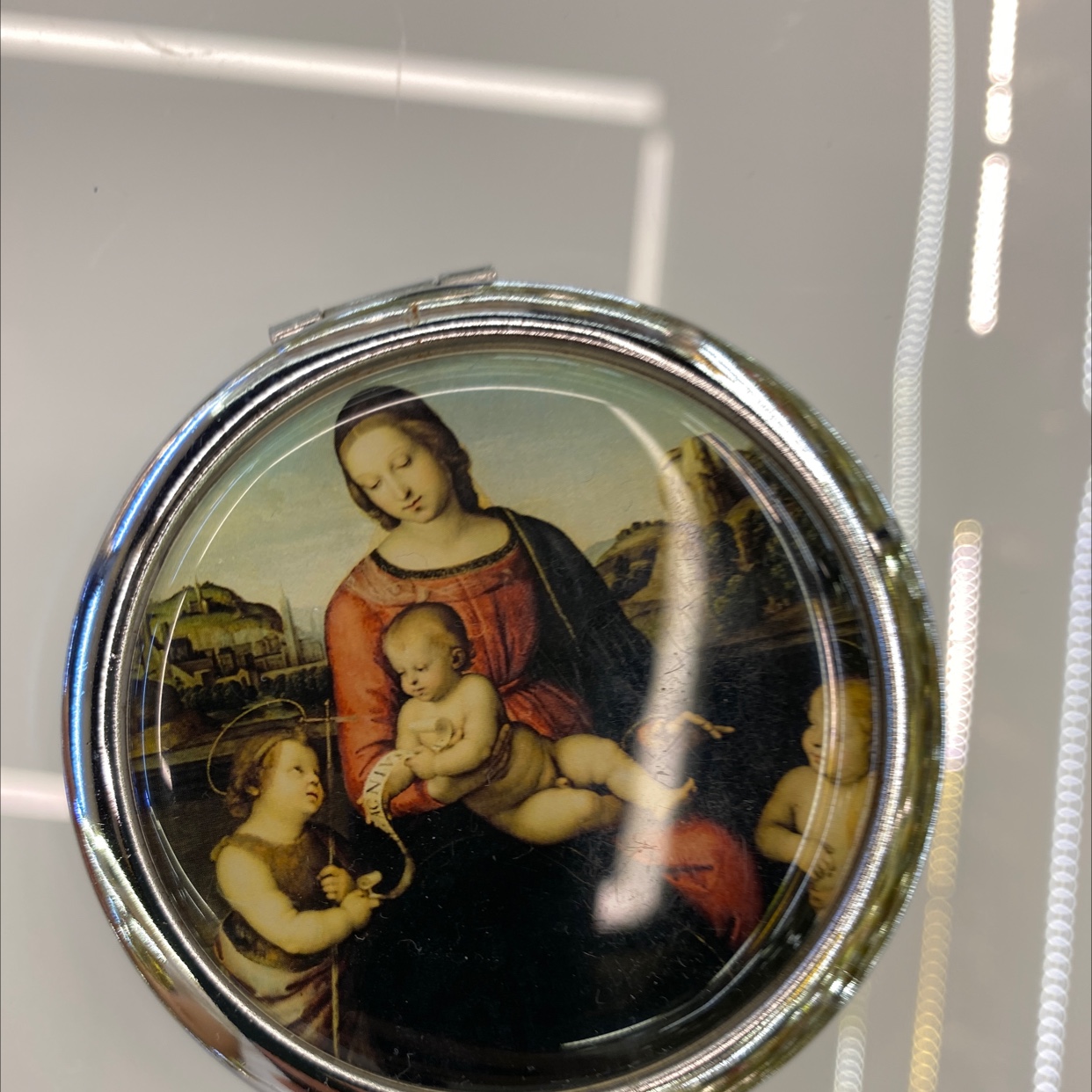 迪梦斯工艺品珠宝首饰盒镜子手工定制创意礼品镜子塑料金色镂空铬色镜子海洋系列图片宗教图片详情图5