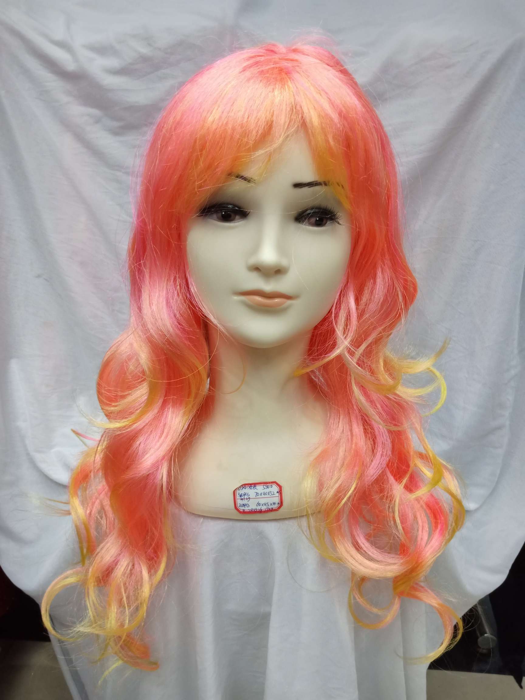 024丅色波浪发假发头套化妆舞会假发批发产品图