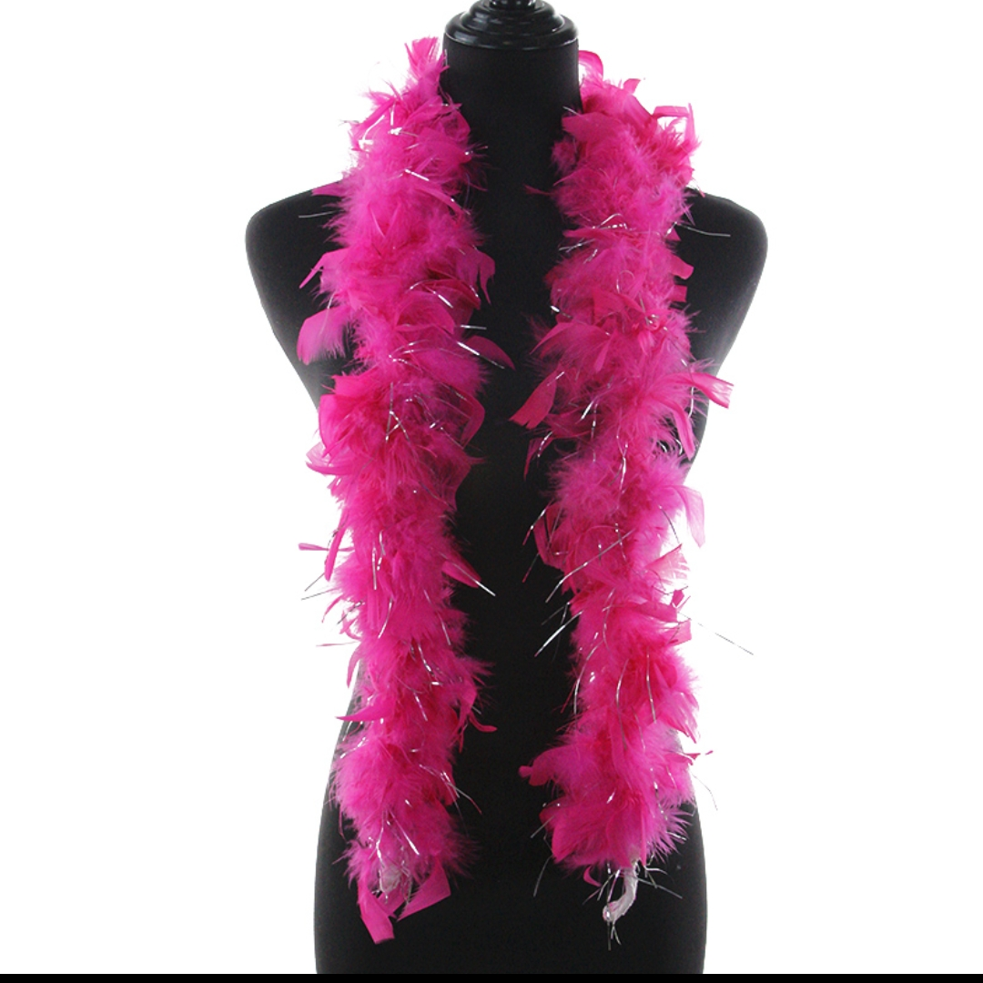 火鸡火片毛条加丝65克两米梅红色