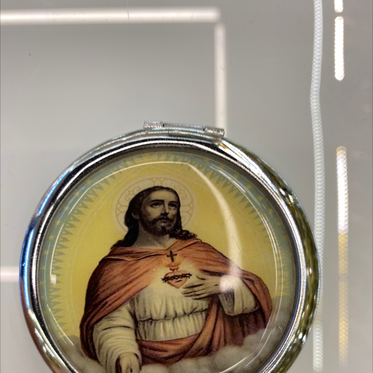 迪梦斯工艺品珠宝首饰盒镜子手工定制创意礼品镜子塑料金色镂空铬色镜子海洋系列图片宗教图片详情图9