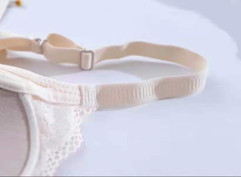 Fall/Winter New Latex Cup Underwear For Women Without Underwire Adjustment Small Breasts Gather A To C Sexy Lace Bra undefined
