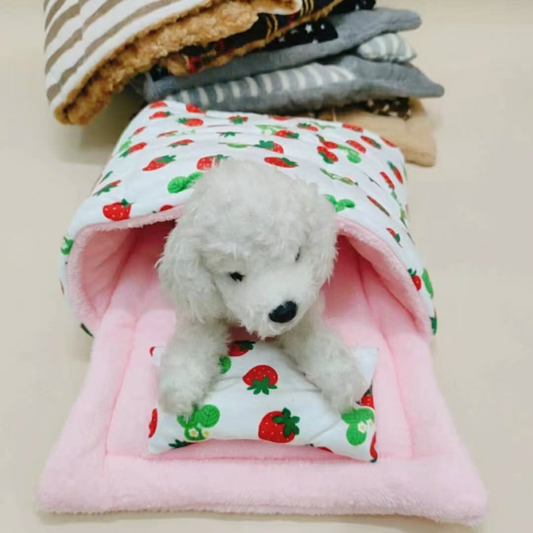 宠物用品！出口日本🇯🇵 宠物睡袋8色入
冬天不再需要毛毯，有被子有枕头舒服睡懒觉！