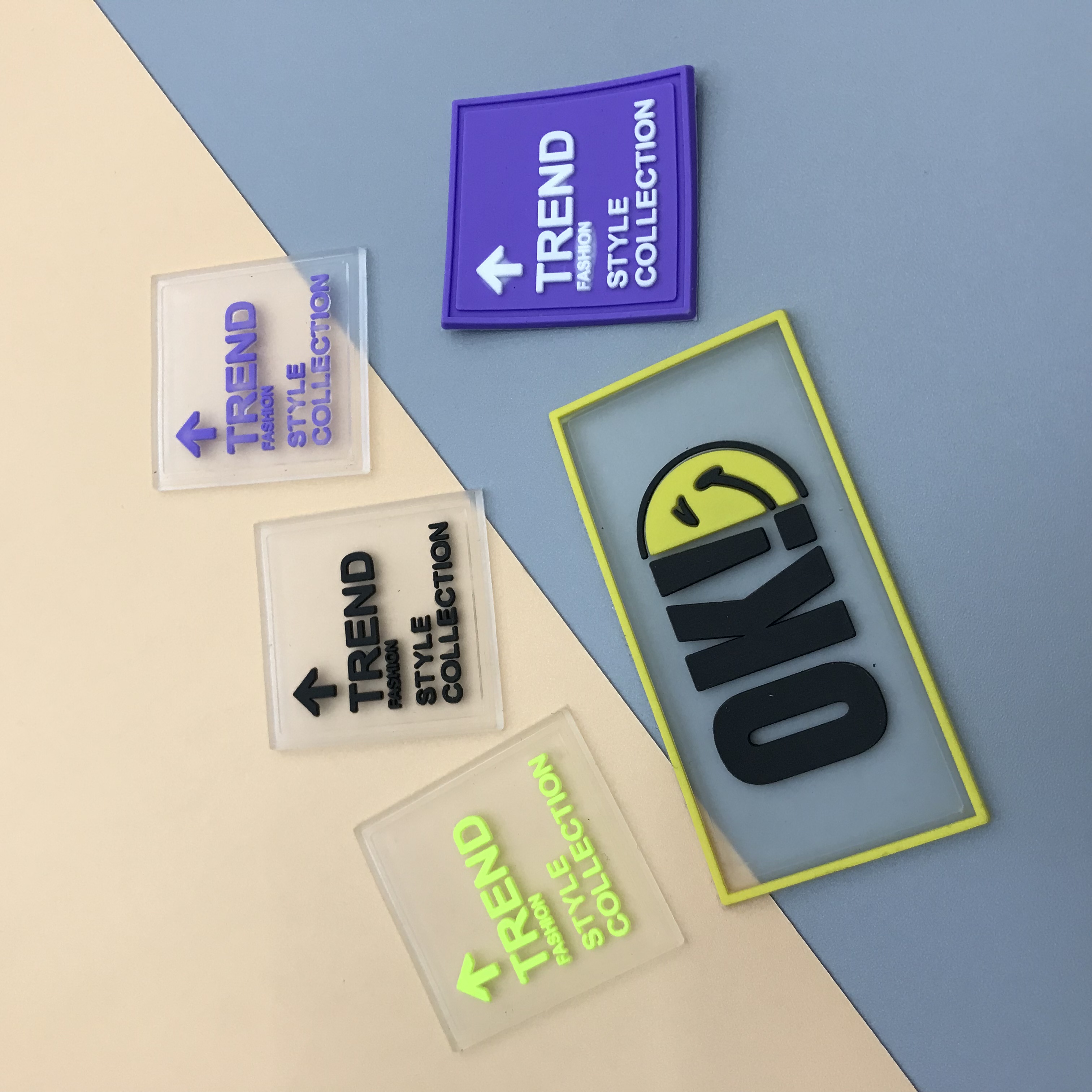 Clothing accessories, shoes, hats, bags, decorative drip plastic labels, pvc labels detail image 3