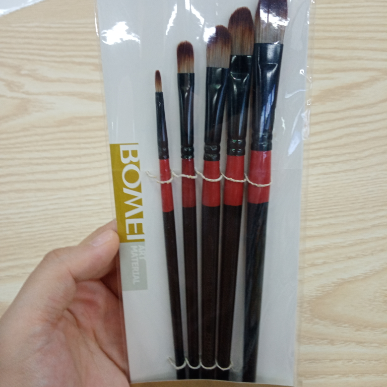 5支套指甲圆画笔