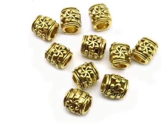 Alloy chrysanthemum large-hole beads details Picture