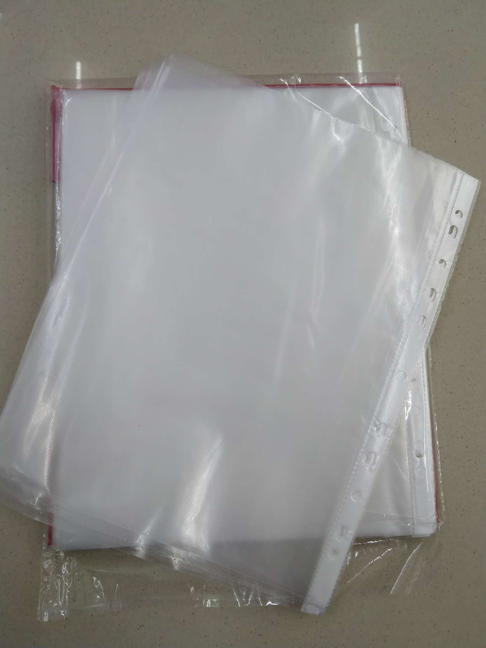 活页袋，A4－11孔活页袋3丝细节图