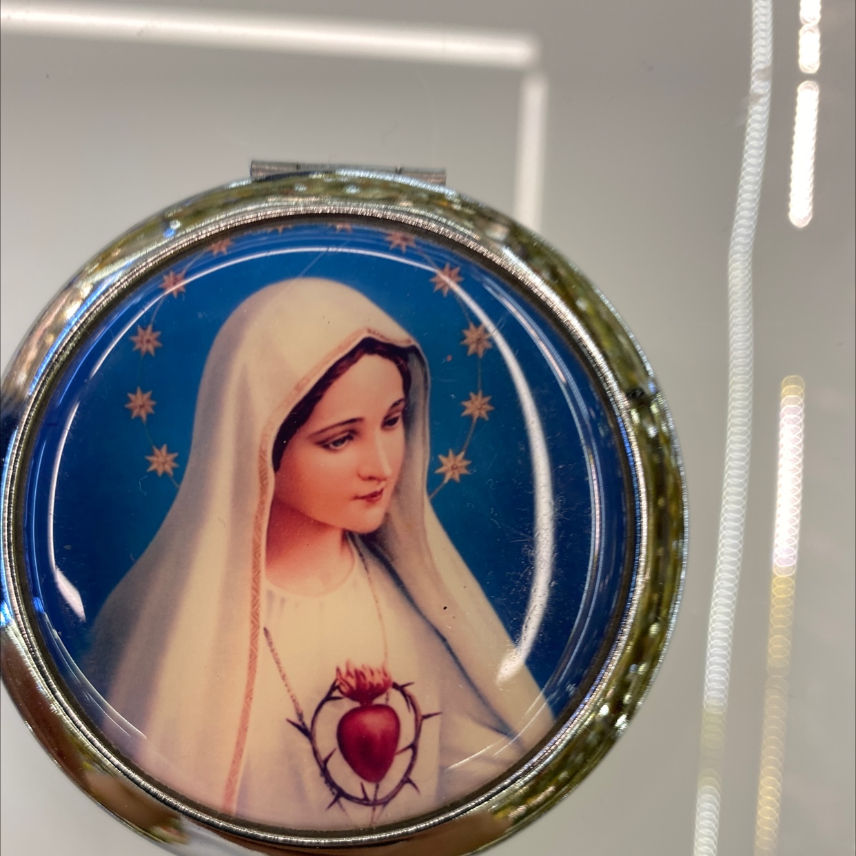 迪梦斯工艺品珠宝首饰盒镜子手工定制创意礼品镜子塑料金色镂空铬色镜子海洋系列图片宗教图片详情图7