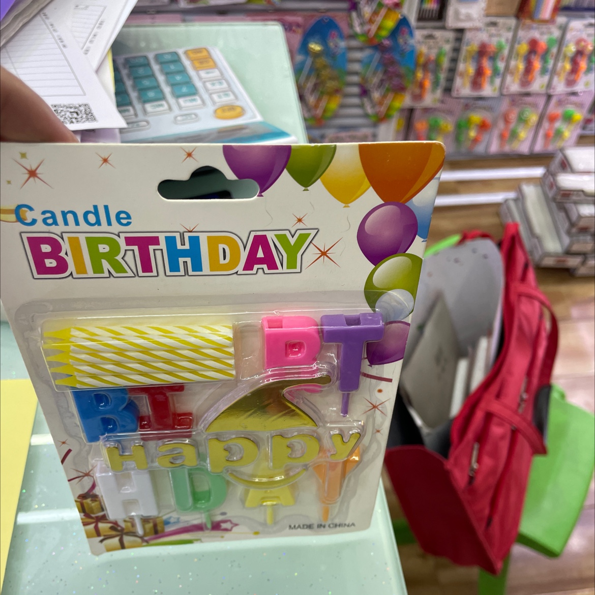 Plastic paraffin birthday candles details Picture