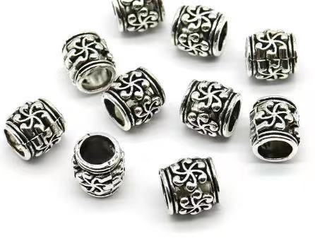 Alloy chrysanthemum large-hole beads Specification image