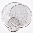 披萨网铝合金圆形无缝包边拉伸网八寸圆形铝制品加厚滤网