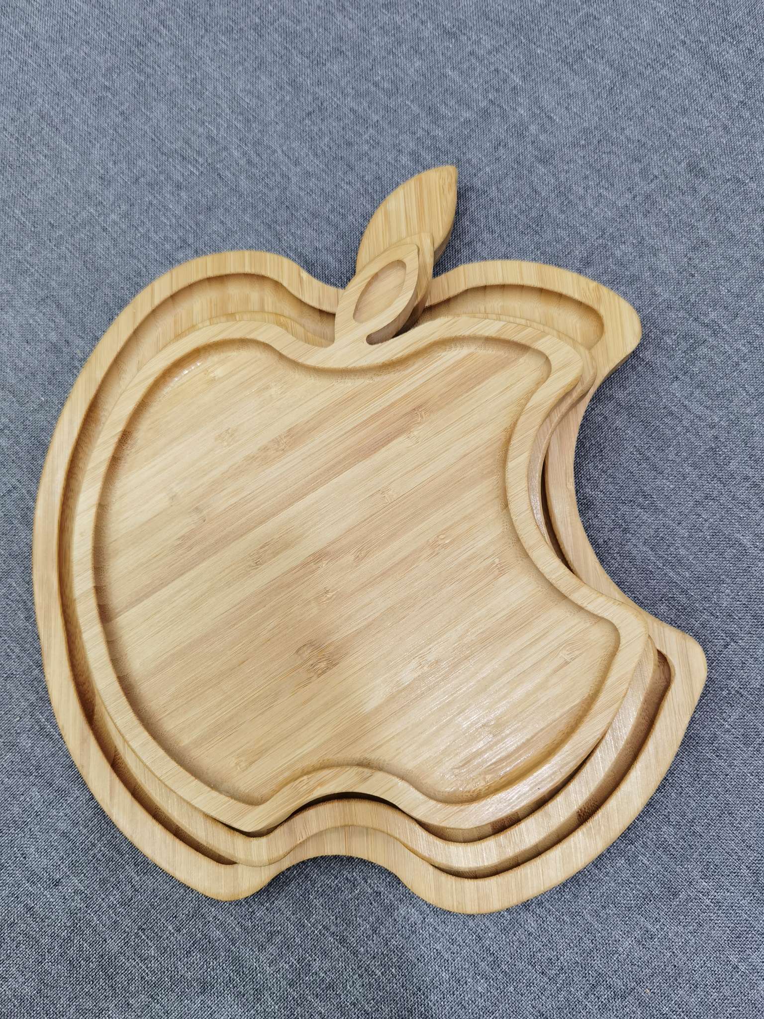 Plato de bambú para manzana Specification image